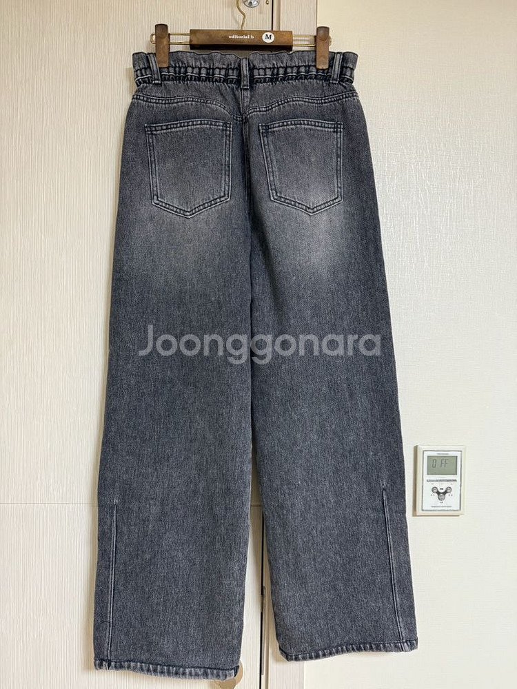 구호24년 데님 청바지 와이드핏 2사이즈--1
