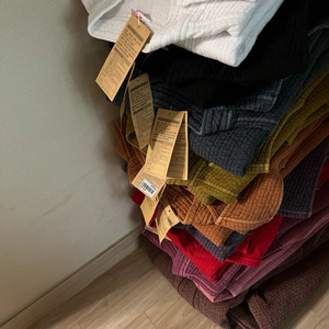 누비 생활한복 원피스 세트 새상품