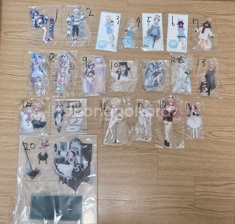 [미개봉] 블루아카이브 아크릴&디오라마 [대량정리]--0