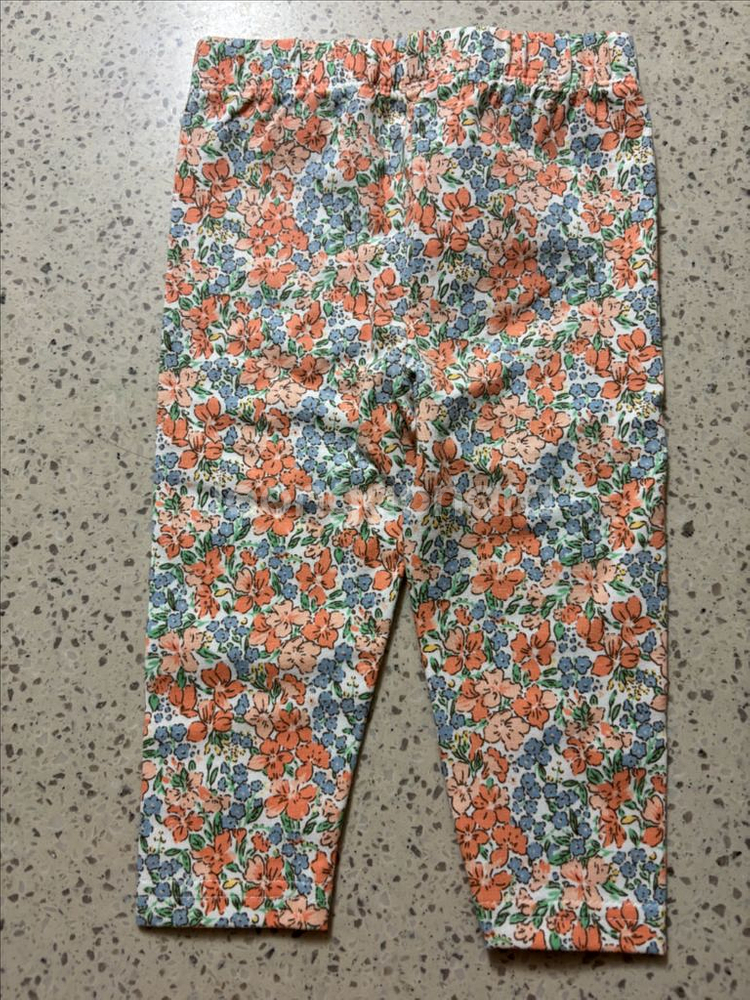 폴로 랄프로렌 꽃무늬 아기 레깅스 9M--0