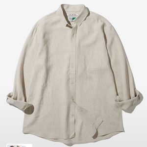 수아레 에센셜 린넨 텐셀 셔츠 xl 베이지
