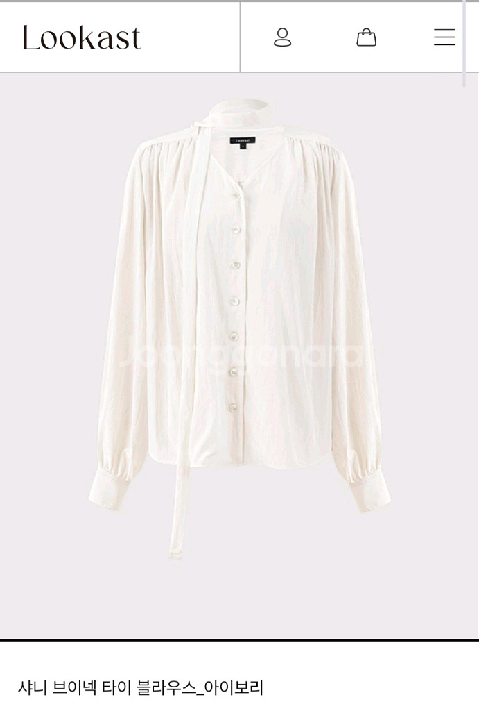 룩캐스트 타이 블라우스--0