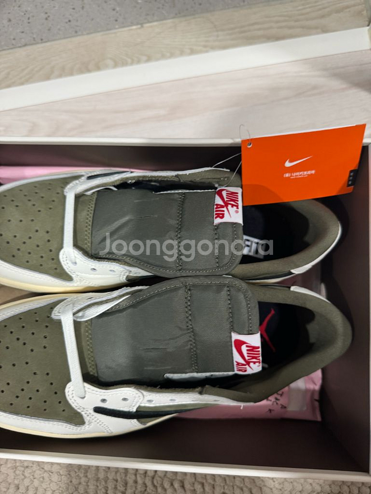 조던 1 x 트래비스 스캇 레트로 로우 올리브--1