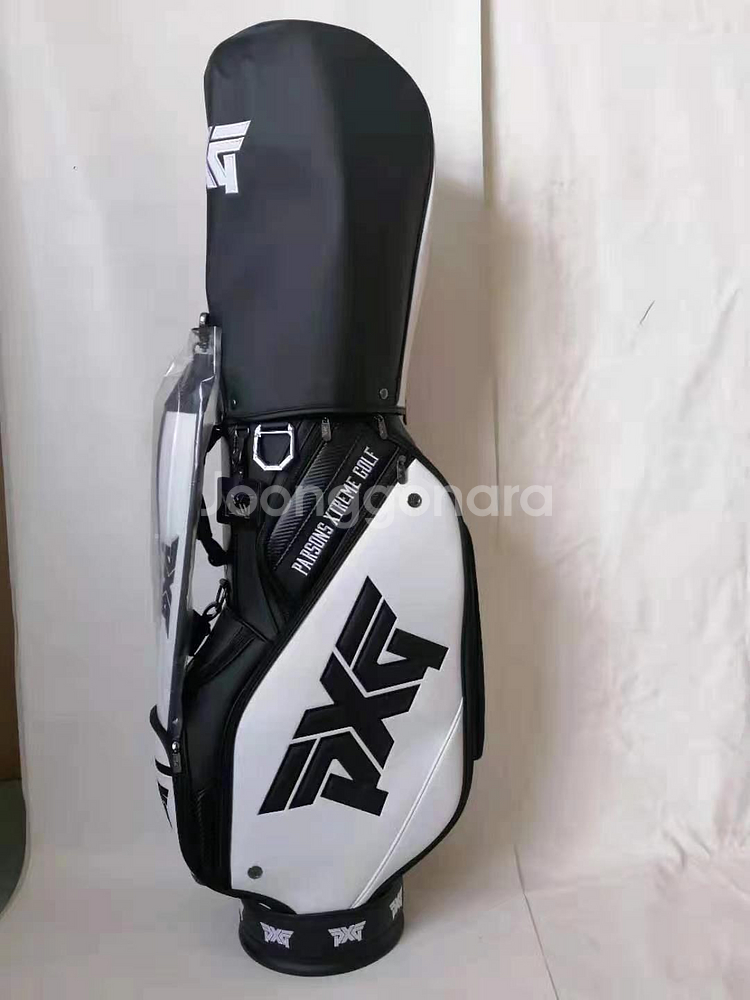 PXG 9인치 투어백 캐디백 화이트/블랙 새상품--0
