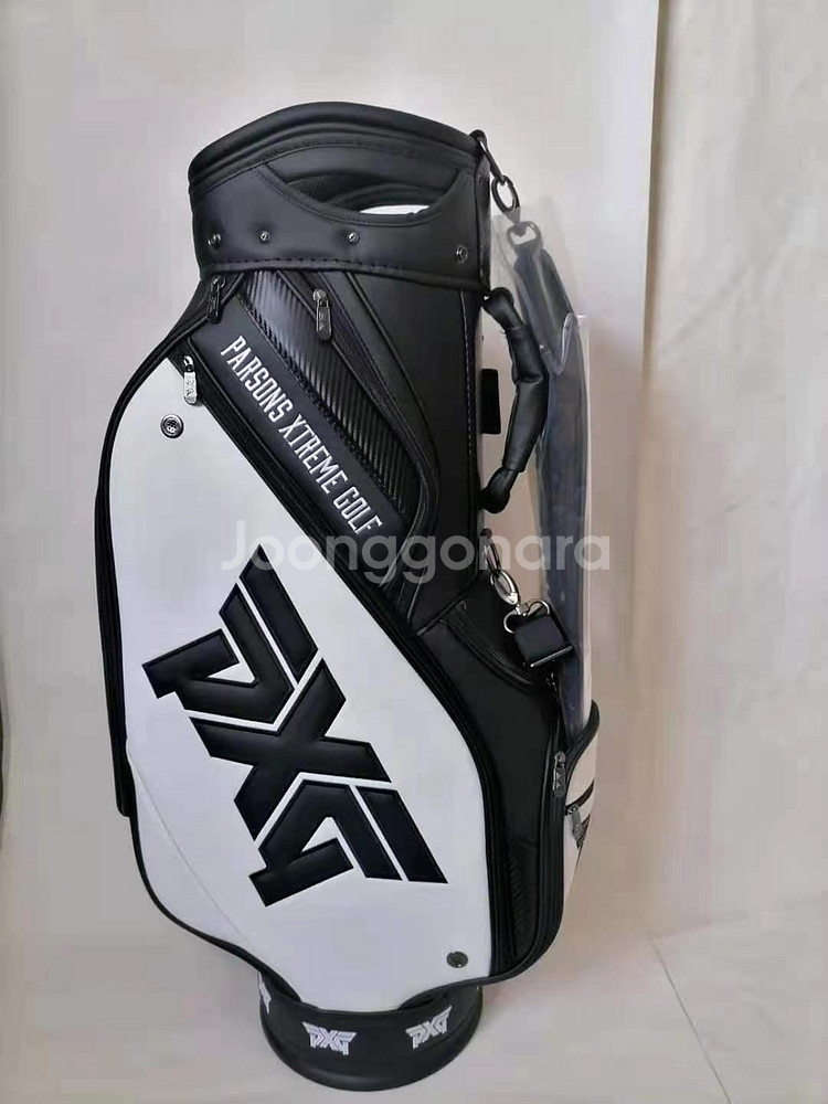 PXG 9인치 투어백 캐디백 화이트/블랙 새상품--3