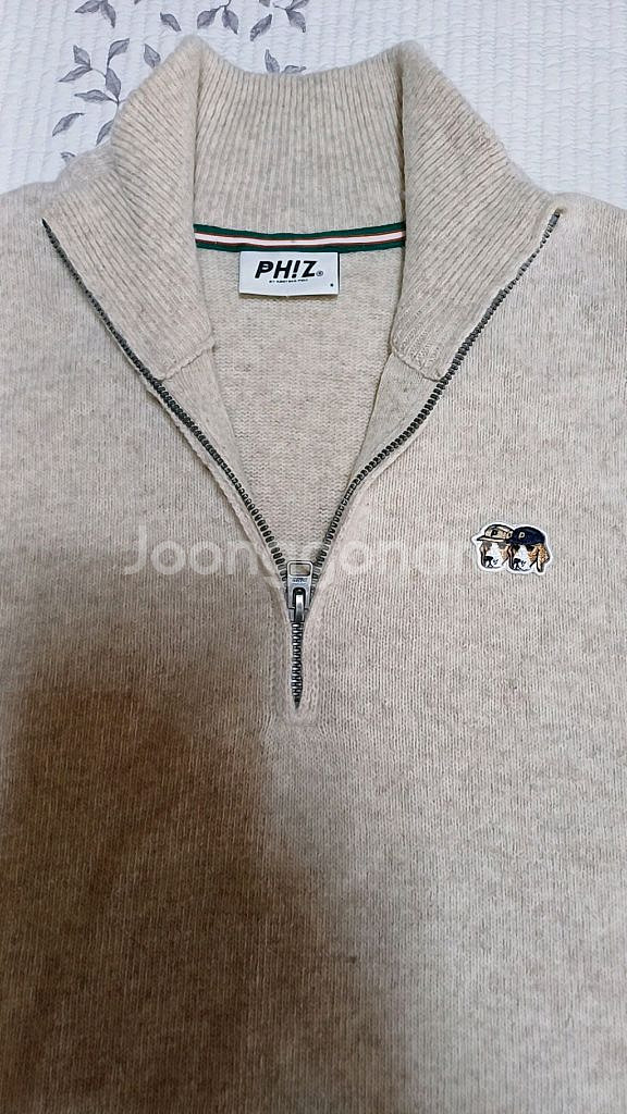 헤지스 피즈 반집업니트 100 가슴55 기장69--1