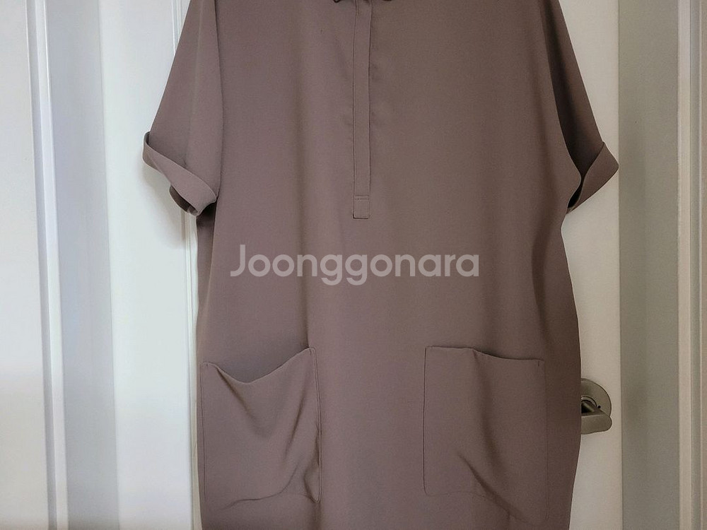 여성)소매 카브라 미니원피스(빅사이즈 88)--1