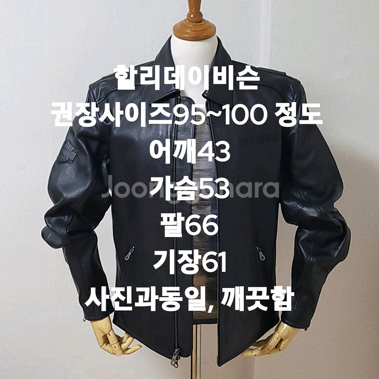 할리데이비슨 가죽점퍼--9