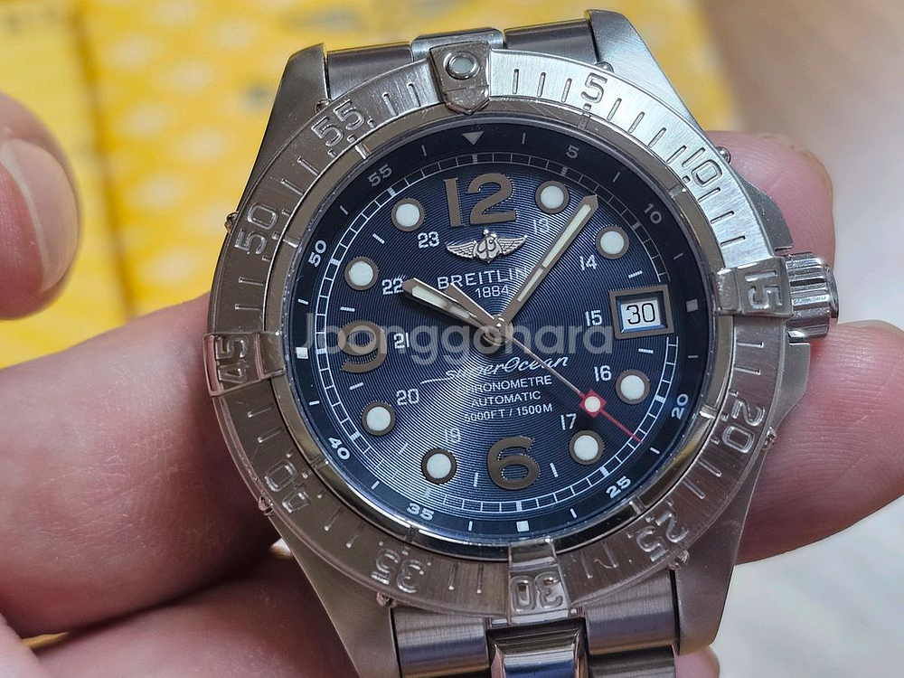 (25년 오버홀)브라이틀링 슈퍼오션 42mm 스틸피쉬--0