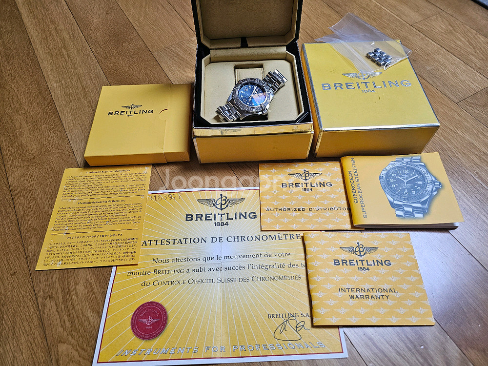 (25년 오버홀)브라이틀링 슈퍼오션 42mm 스틸피쉬--2