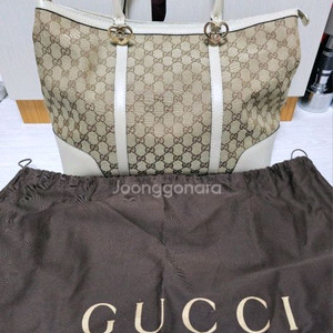 정품 구찌 GG로고 캔버스 숄더가방
