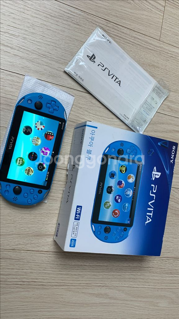 소니 PS비타 2세대 팝니다 블루 ps vita--3