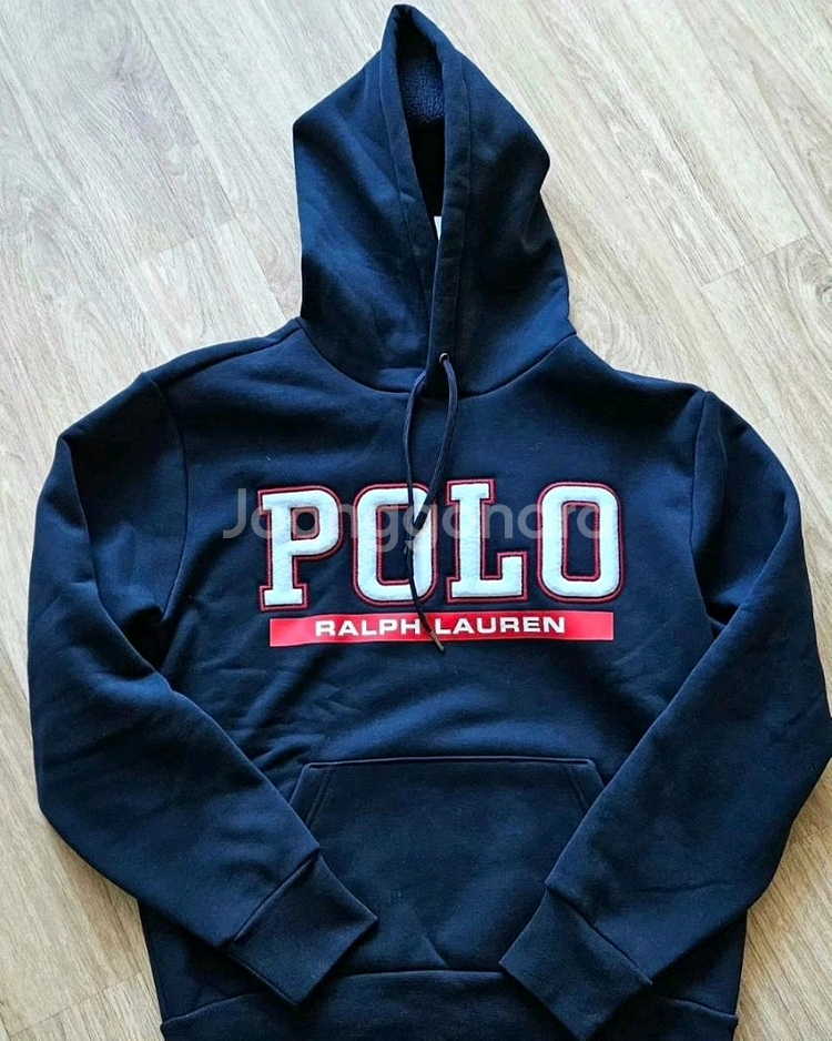 폴로 남성 로고패치 가모 후드티--0