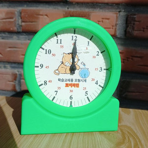 시계 모형 고양이 레트로 소품 인테리어 고전