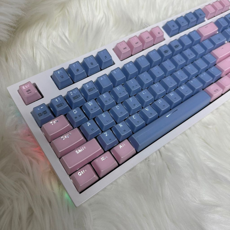 앱코 해커 k8300파스텔 크리스탈 기계식키보드 광축--4