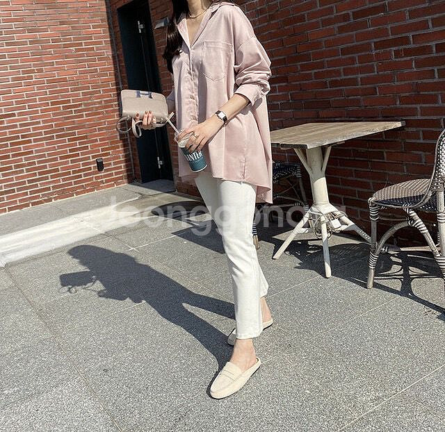 르꼬르망 괌 노구김셔츠--1