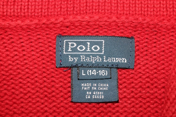 (66)폴로빅포니/레드 숄카라가디건--4
