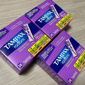 탐팩스 래디언트 탐폰 TAMPAX radiant