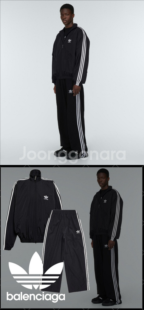 발렌시아가 x 아디다스 퍼포먼스 포플린 트랙수트 팬츠--0