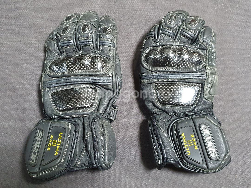스파다 오토바이 바이크 카본 롱 글러브 장갑 (L)--0