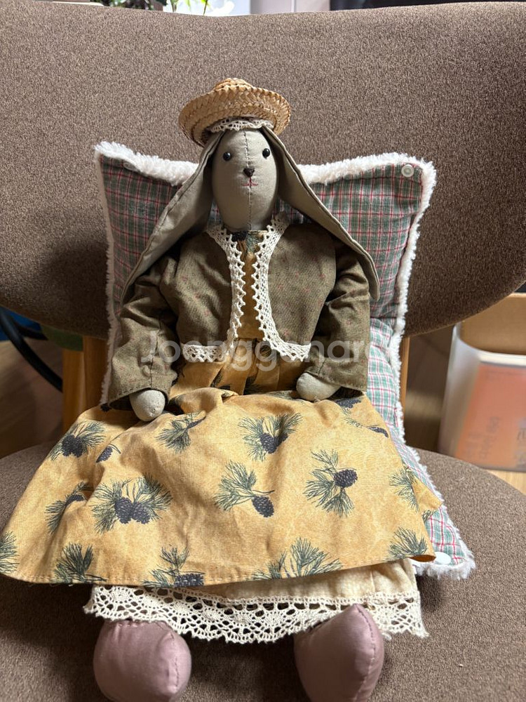 토끼빈티지인형--0