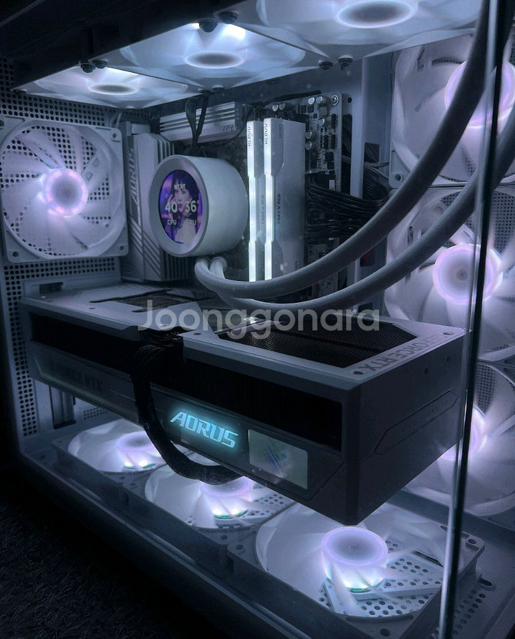 7800x3d RTX 5080 ice 크라켄 화이트PC--0