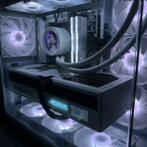 7800x3d RTX 5080 ice 크라켄 화이트PC