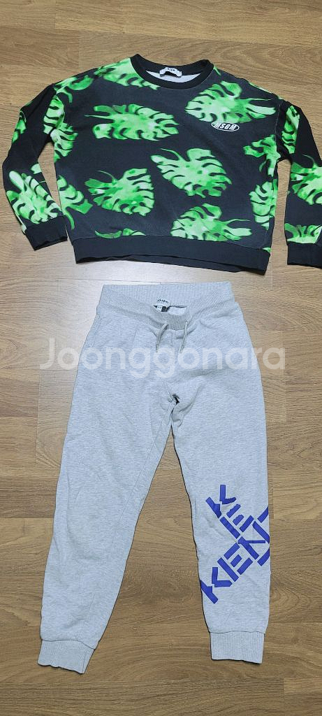 (140사이즈) MSGM키즈 맨투맨+겐조 키즈 바지 ㅡ--0