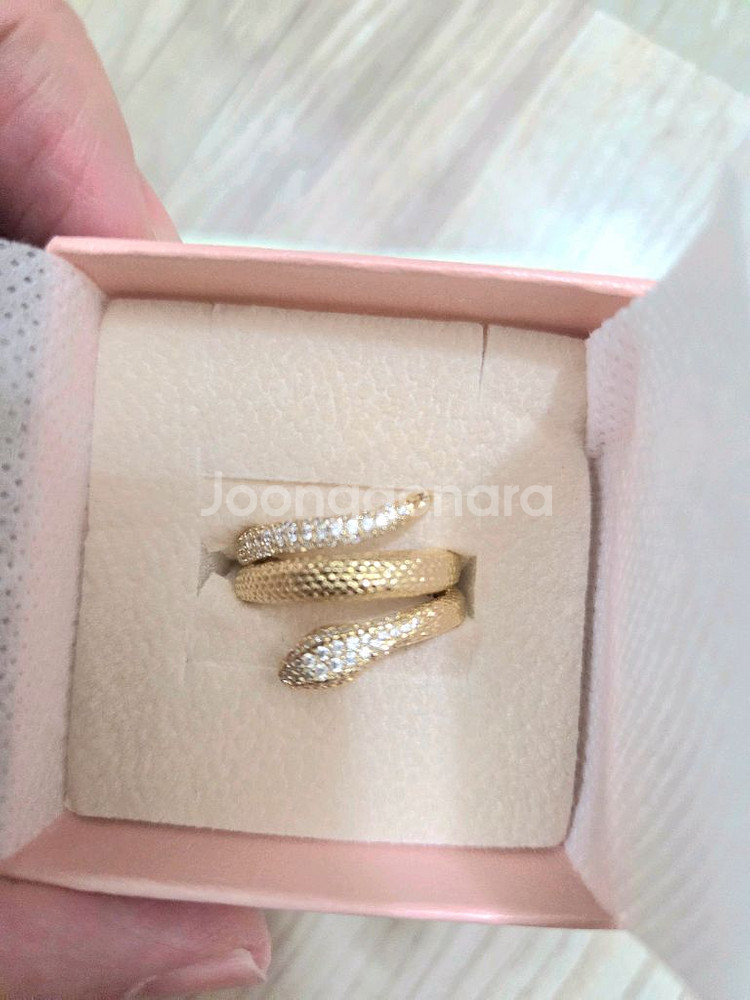 18k 옐노우골드 반지--1