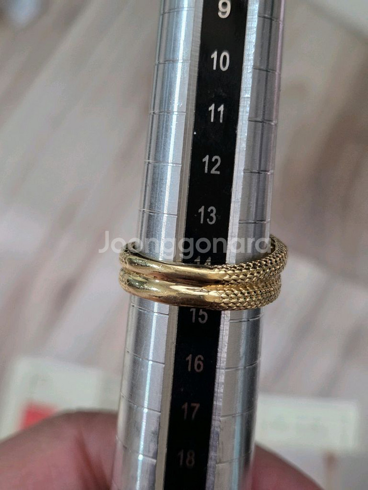 18k 옐노우골드 반지--4