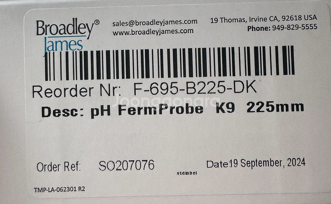 Broadley pH probe, ph meter--1