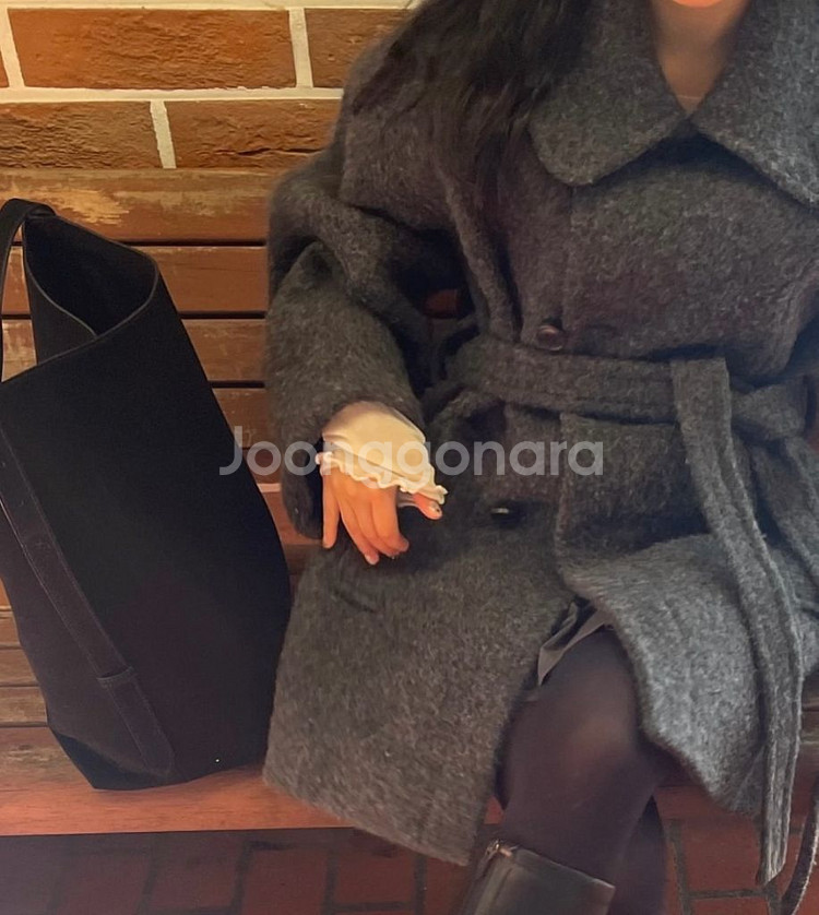 [RRACE_레이스]클라우드 싱글 오버핏 코트-차콜--4