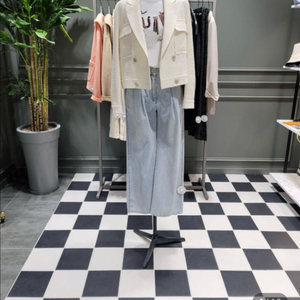 시슬리트위드자켓 아이보리 66사이즈