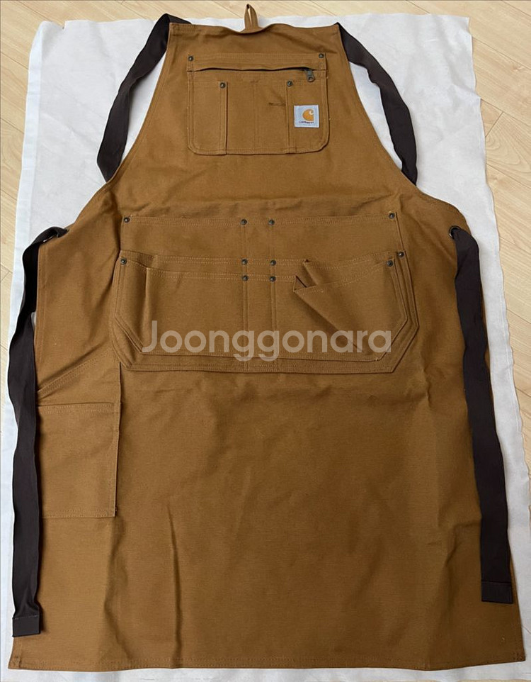 [새상품] 칼하트 펌 덕 에이프런 앞치마 브라운--3