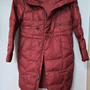 새상품 언더아머 여성 롱패딩 XS 버건디