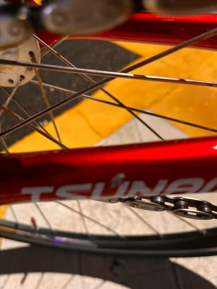 쓰나미 레드와인 SNM100 레드 픽시자전거--4