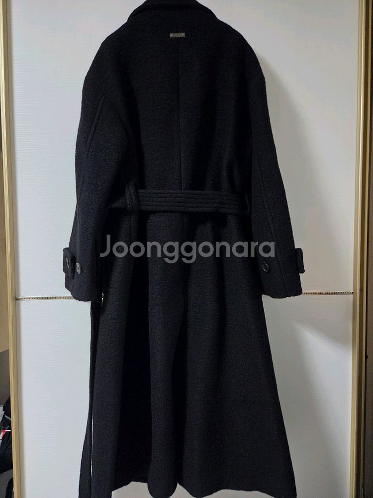 루에브르 벨티드 하이넥 코트 1사이즈--9