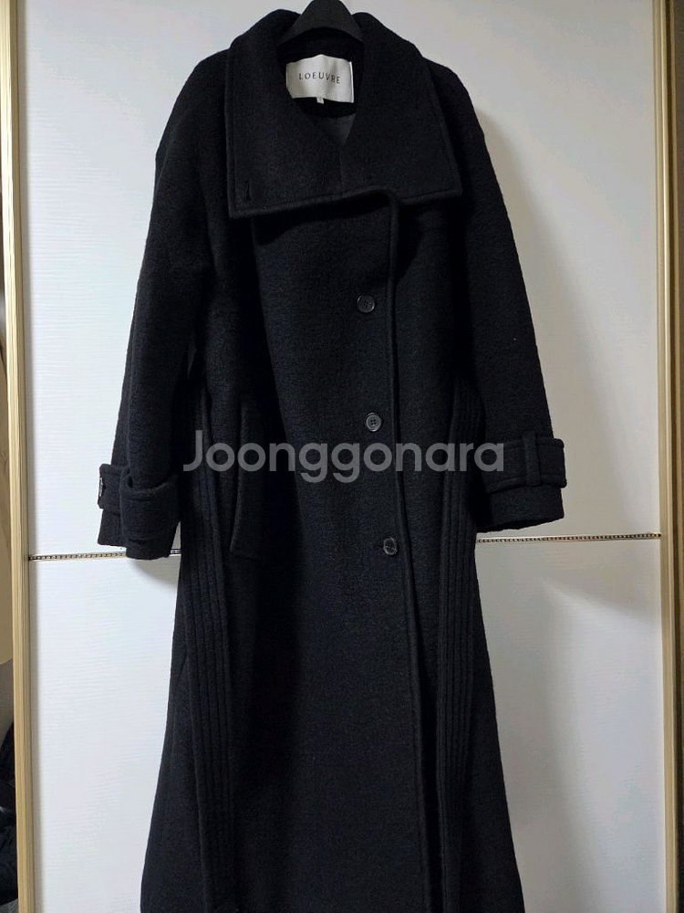 루에브르 벨티드 하이넥 코트 1사이즈--10