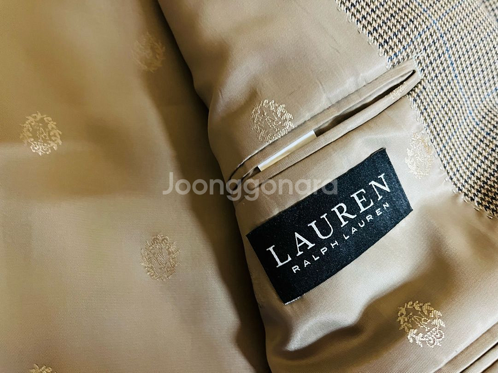 랄프로렌 하운드투스체크 스포츠블레이저 드립니다[미착용정--3