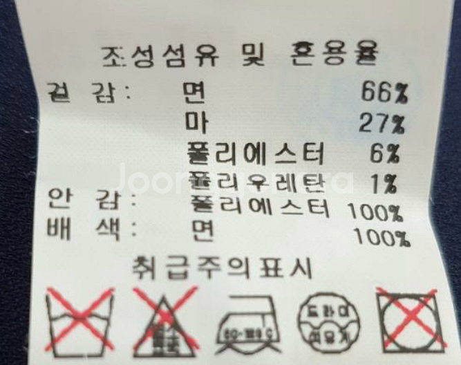 시슬리트위드자켓 블루 66사이즈--3