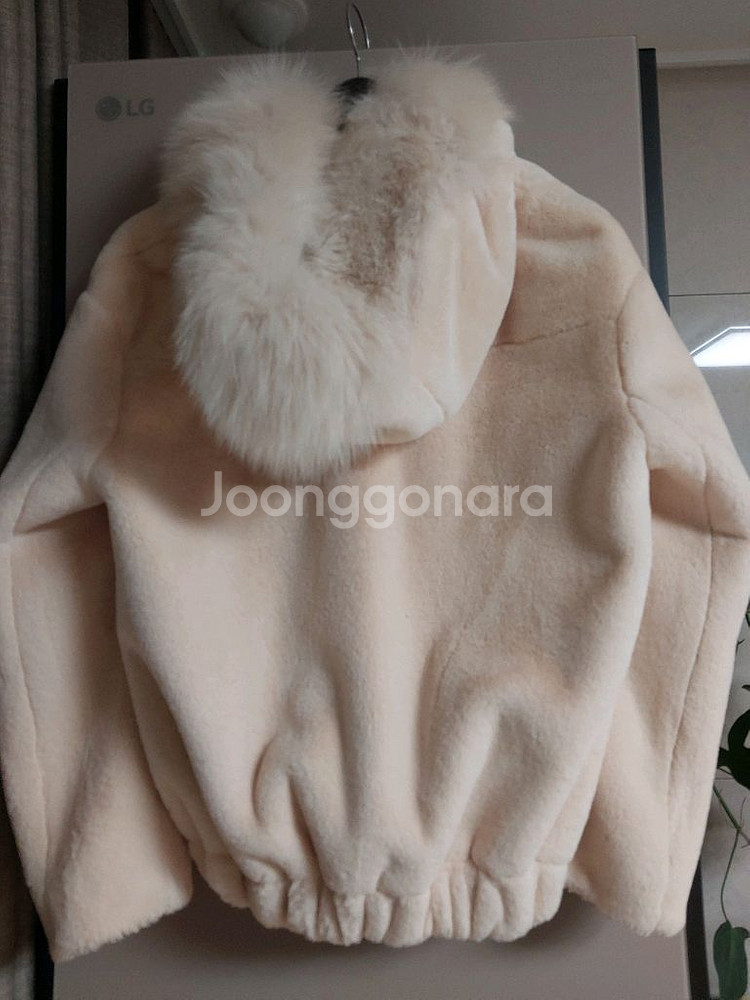 잇미샤 폭스퍼 후드 집업 자켓--4