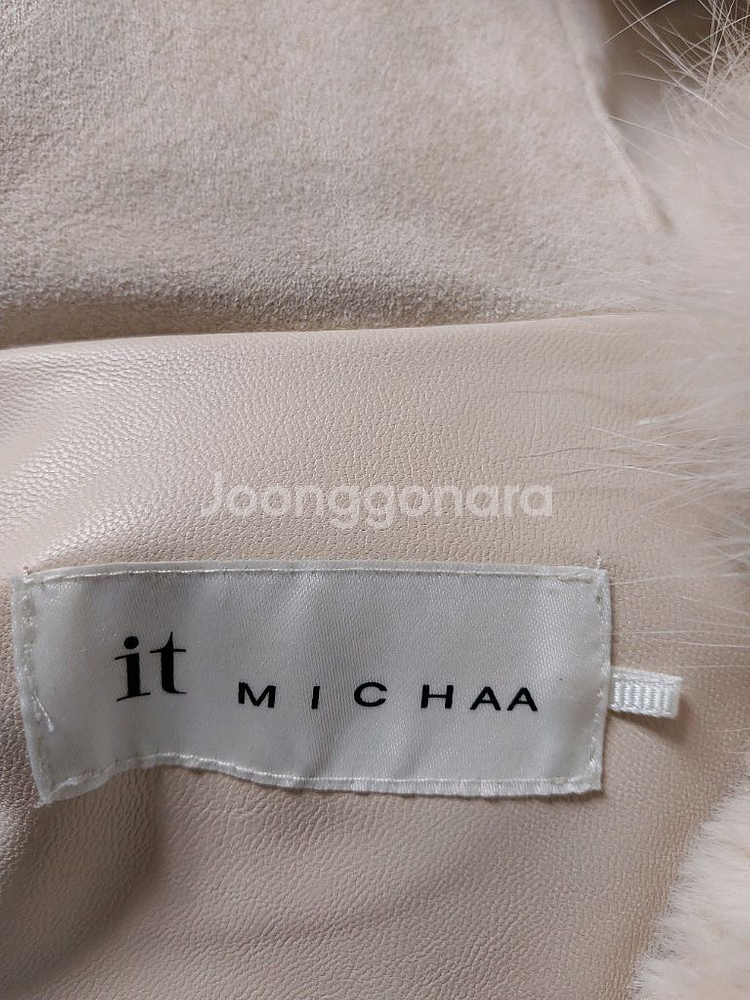 잇미샤 폭스퍼 후드 집업 자켓--6