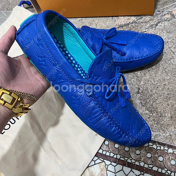 [7사이즈] 루이비통 X 쿠사마야요이 토뤼옹 로퍼--0