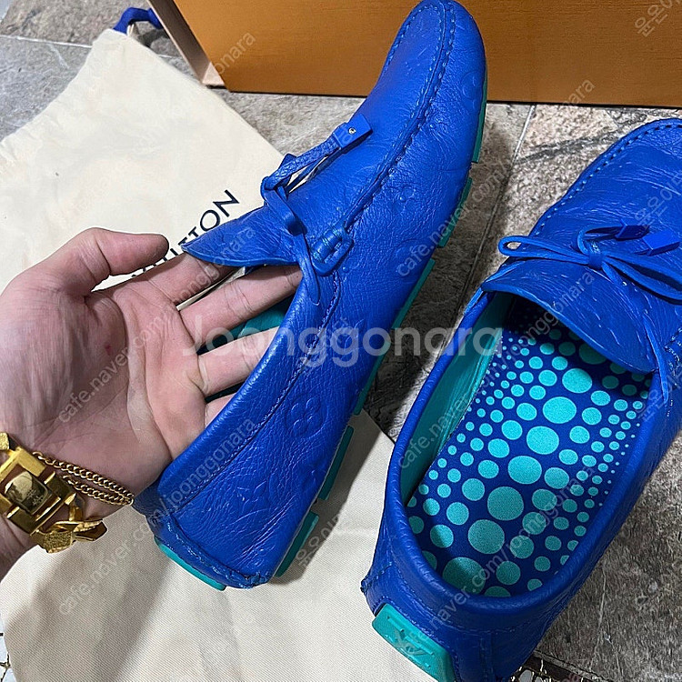 [7사이즈] 루이비통 X 쿠사마야요이 토뤼옹 로퍼--3