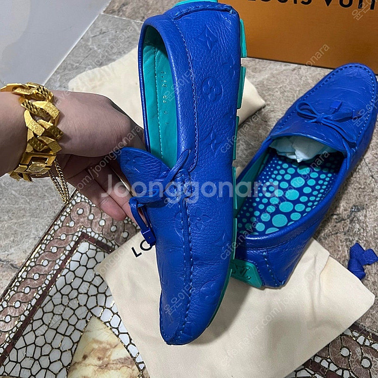 [7사이즈] 루이비통 X 쿠사마야요이 토뤼옹 로퍼--4