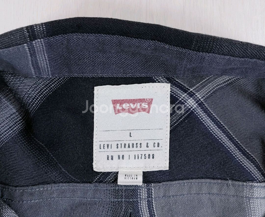 리바이스 버튼다운 체크셔츠 L--16