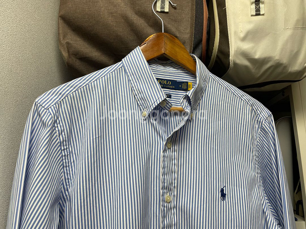 폴로 M 클래식핏 스트라이프 셔츠 QR매장판--0