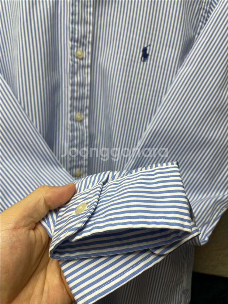 폴로 M 클래식핏 스트라이프 셔츠 QR매장판--5