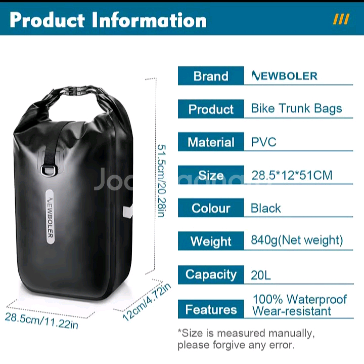 [새제품]자전거가방 자전거짐받이가방 자전거패니어--1