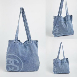 스투시 데님 에코백